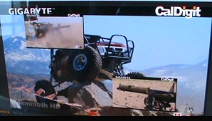 Gigabyte’s Hardcore Thunderbolt Demo with GA-Z77Z-UP5 TH Motherboard