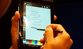 Demo: NVIDIA Tegra 4 Design Platform with Stylus Support