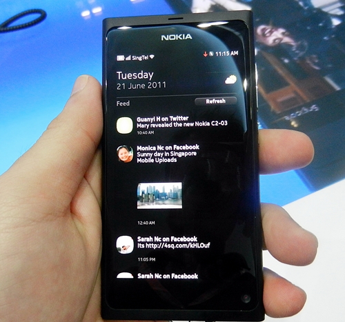 You can view the social feeds, other notifications and messages on the Events panel.