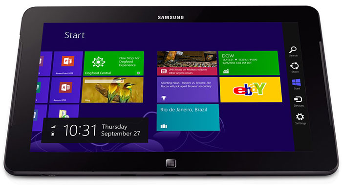 W8 Samsung tablet