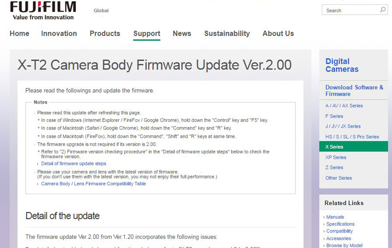 Kaizen love! Fujifilm has just released new firmware for the X-T2 and X-Pro2