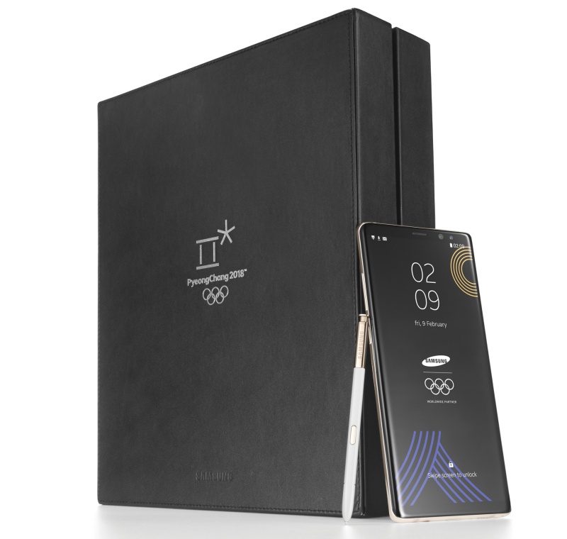 Samsung launches a limited edition Galaxy Note8 for the Olympic Winter Games PyeongChang 2018
