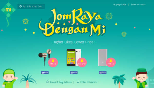 Hari Raya special promotions from Xiaomi
