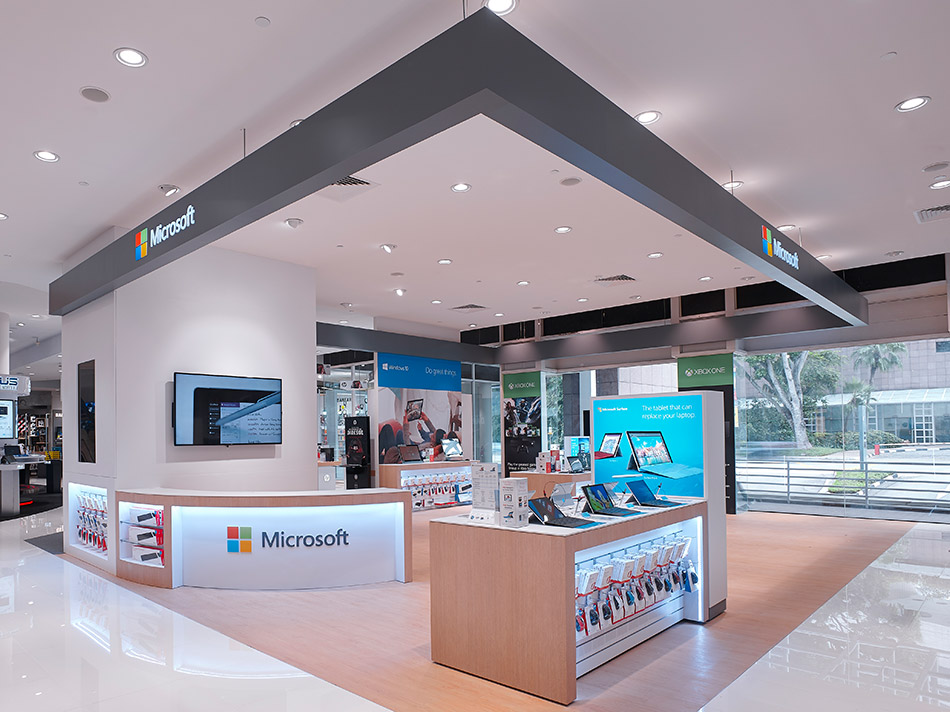 Harvey Norman's flagship store at Millenia Walk is big, pretty, and