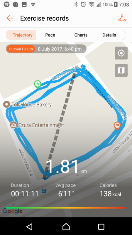 huawei health gps