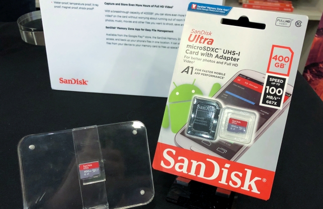 SanDisk announces new 400GB Ultra microSD card and iXpand