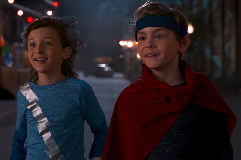 Wanda's kids, White Vision and Agatha the witch The WandaVision pre