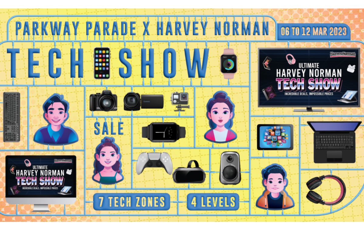 Harvey Norman brings its Tech Show to four floors of Parkway Parade