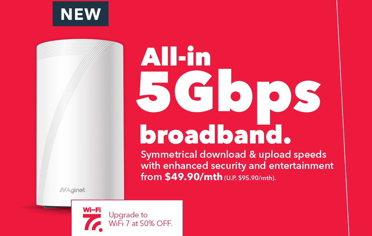 Singtel joins the fray in offering 5Gbps broadband to the home