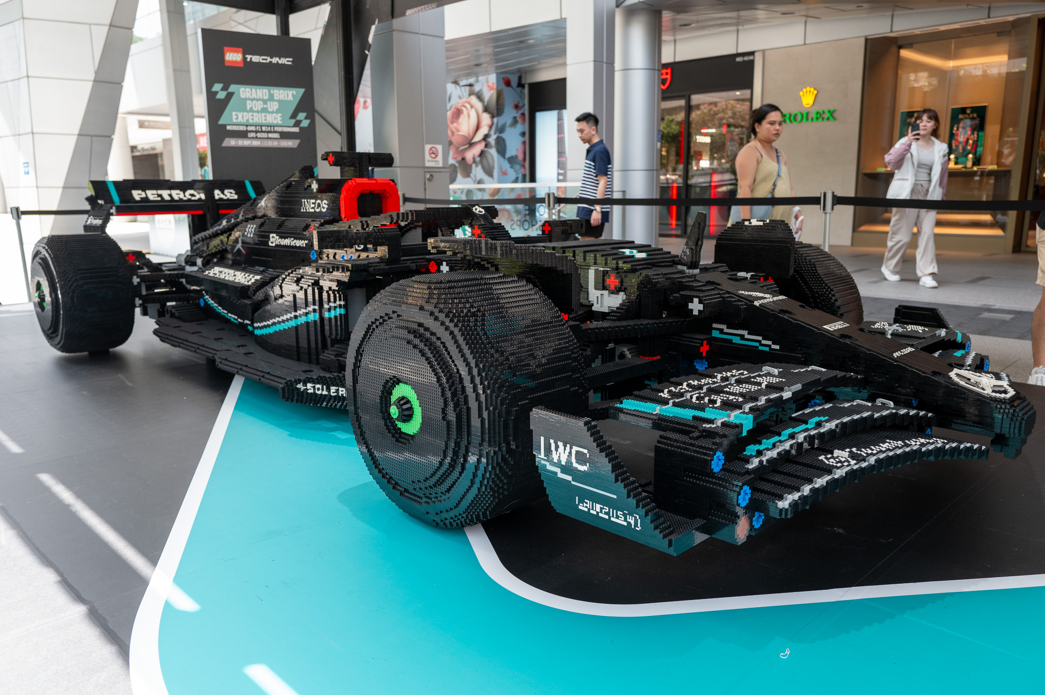 It'll likely fit you inside In pictures The stunning lifesized LEGO